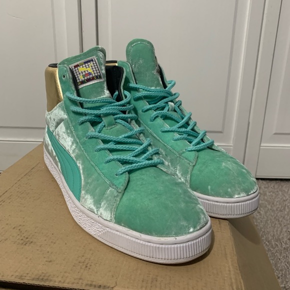 Puma Dee & Ricky Velvet Basket Mid Size 12 - Picture 2 of 5